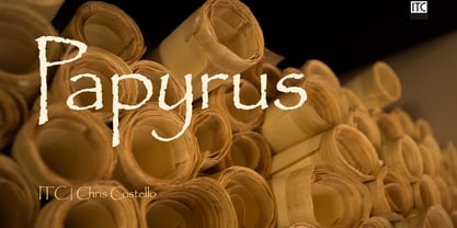 Papyrus Font Poster 1